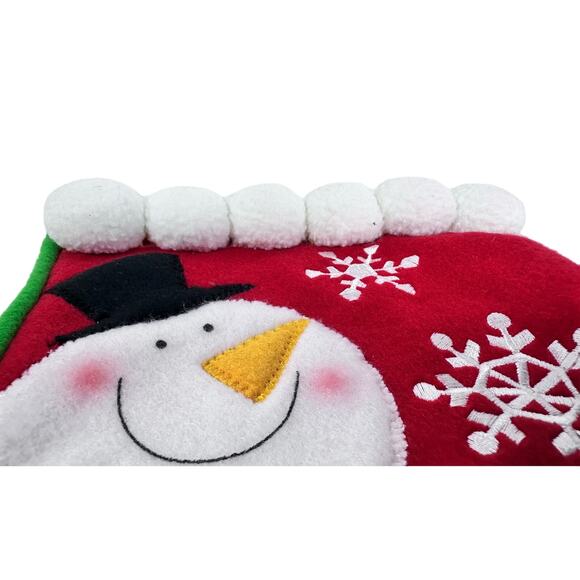 Velvet and Felt Christmas Stockings-Set of 2- Snowman & Christmas Candy!! - Picture 7 of 9
